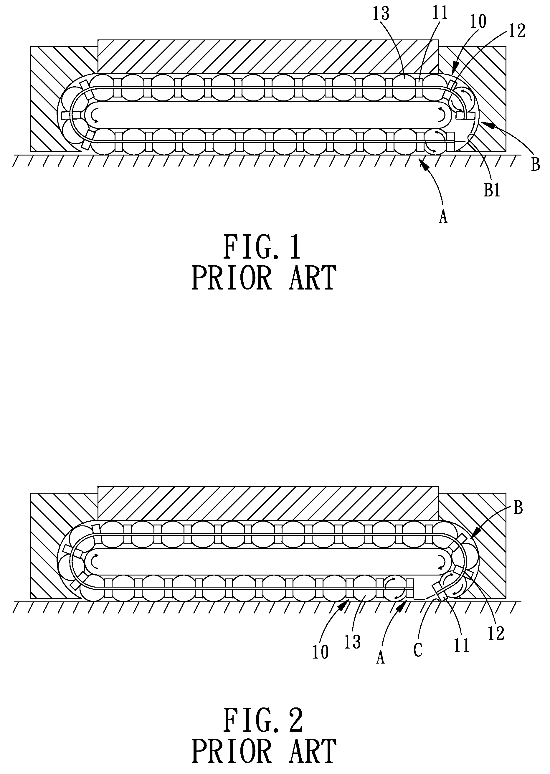 Synchronous spacer with a guiding block