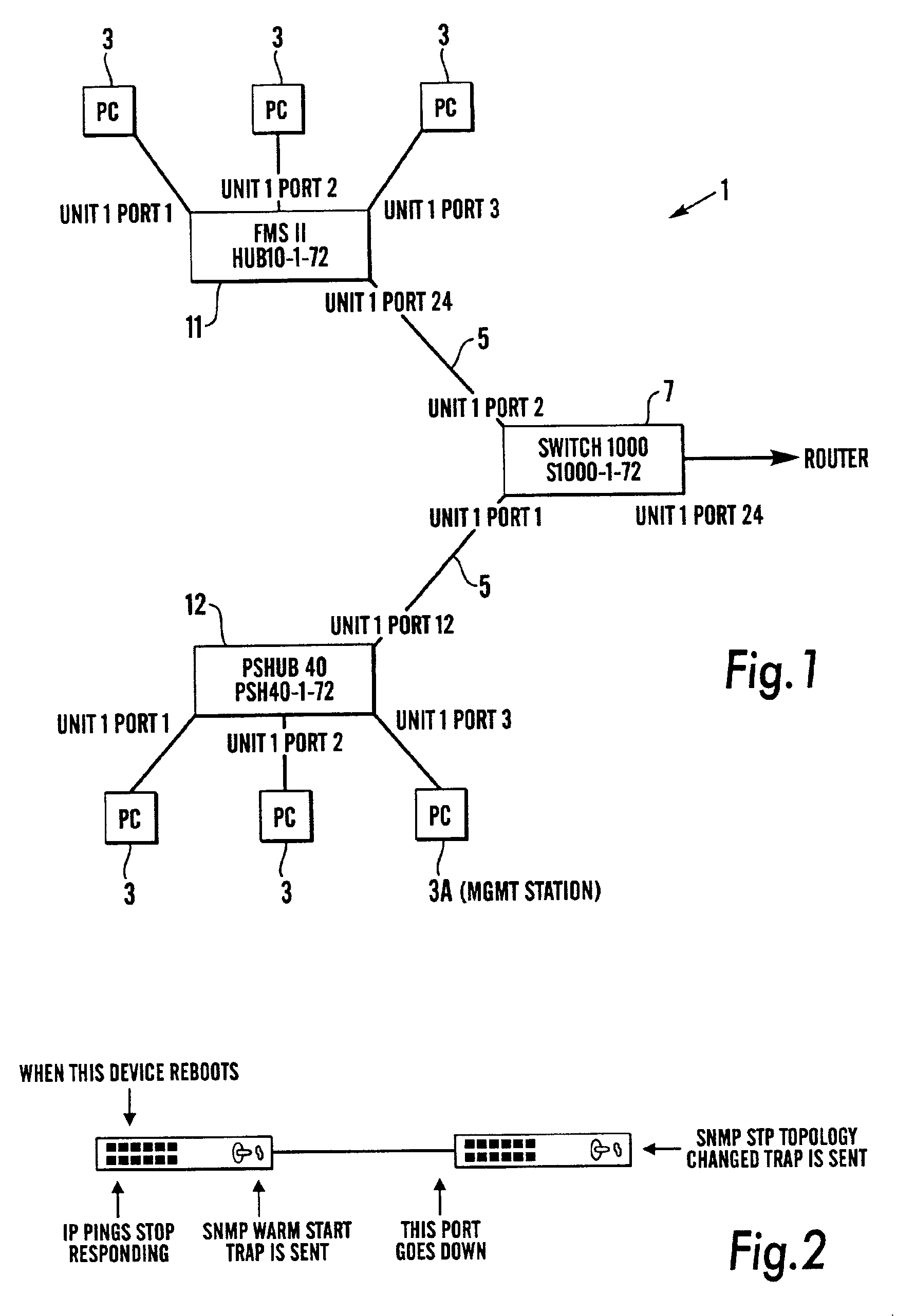 Network management apparatus and method for processing events associated with device reboot