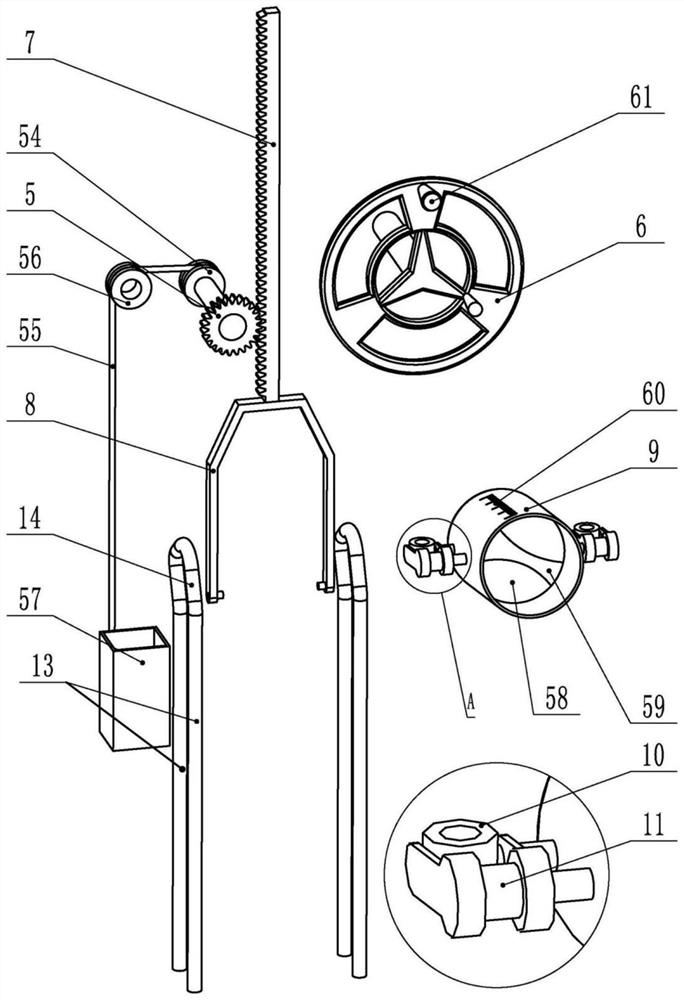 Traditional Chinese medicine rehabilitation exercise device for old people nursing