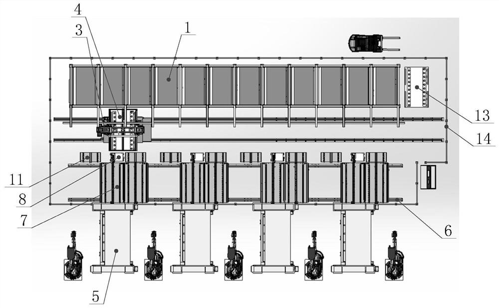 Die changing system for door shell automatic line