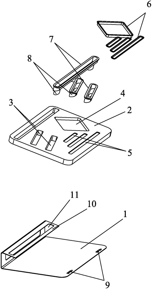 Bracket for mobile phone and tablet computer