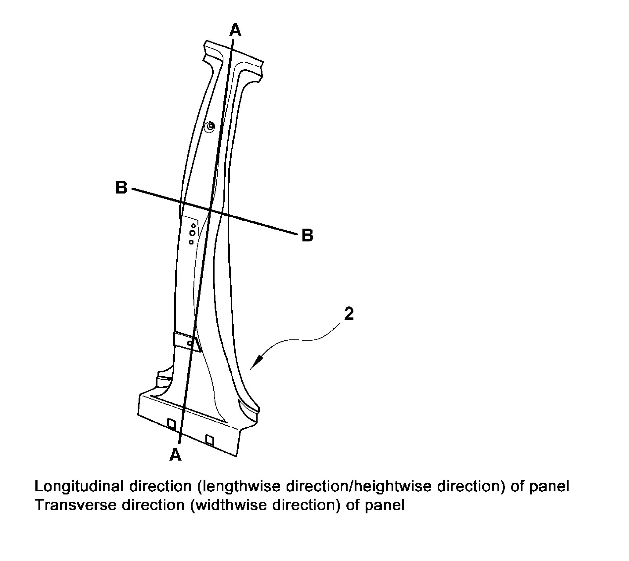 Outer panel for pillar of vehicle, and method and rolling apparatus for manufacturing the same