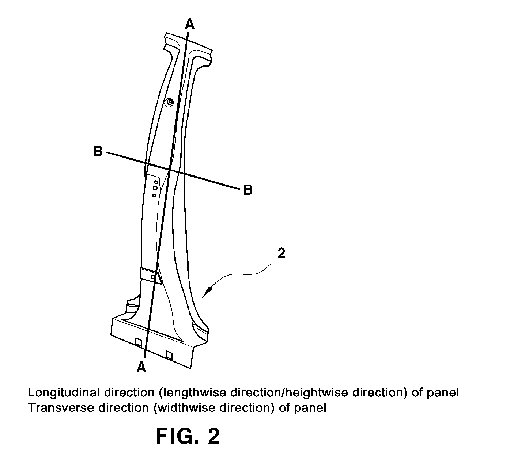 Outer panel for pillar of vehicle, and method and rolling apparatus for manufacturing the same