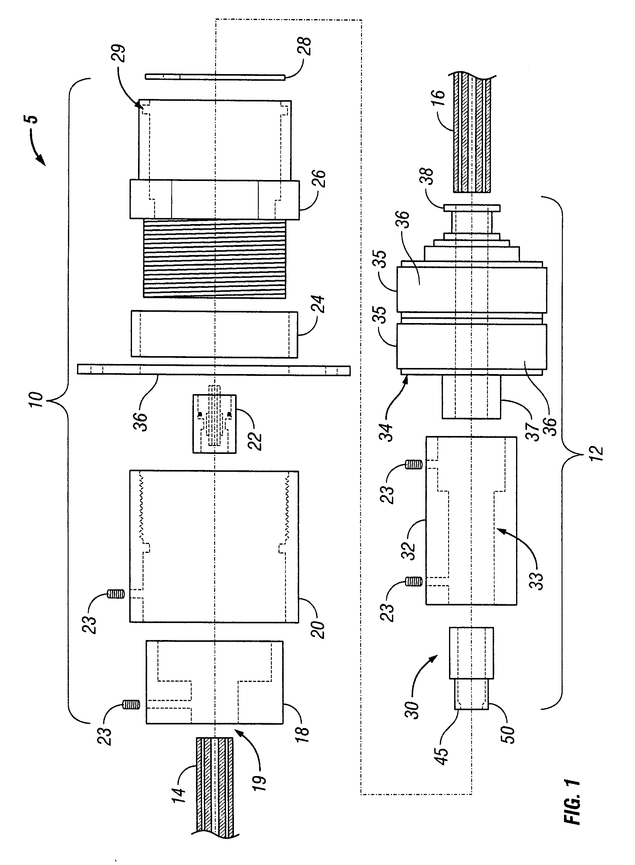 Inline swivel connection for multi-lumen tubing