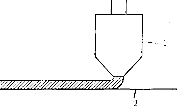 Casting head for solution preparing of film