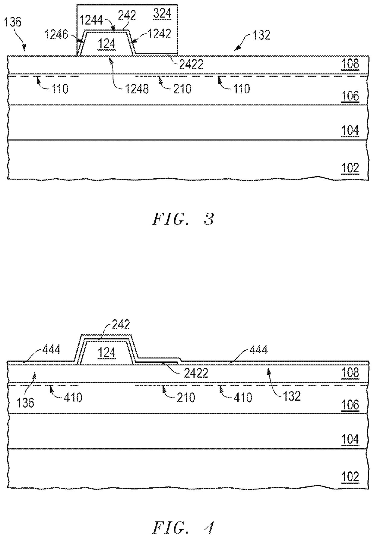 Electronic device including a high electron mobility transistor including a gate electrode and a dielectric film