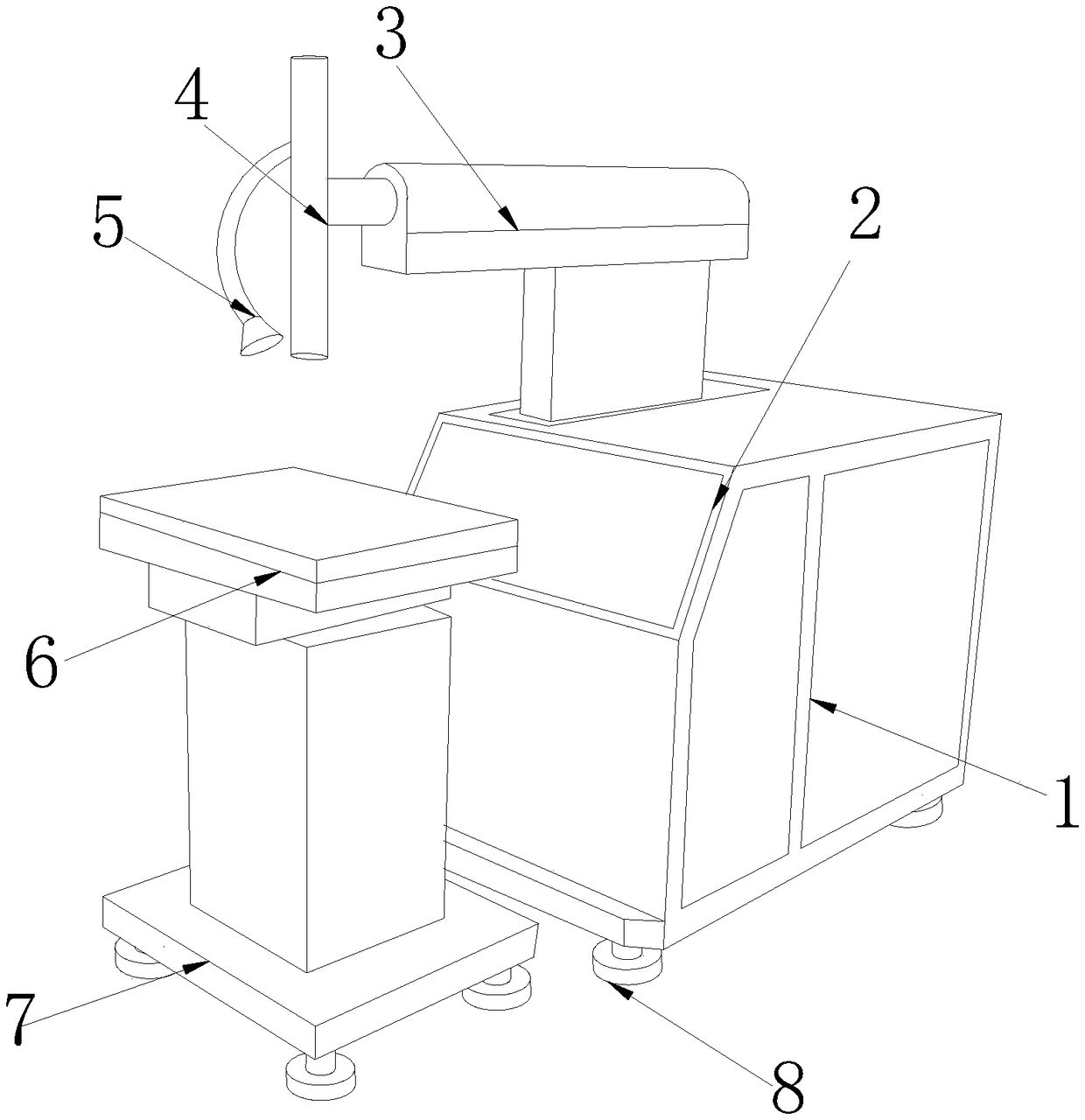 Steel plate welding device with dehumidification function