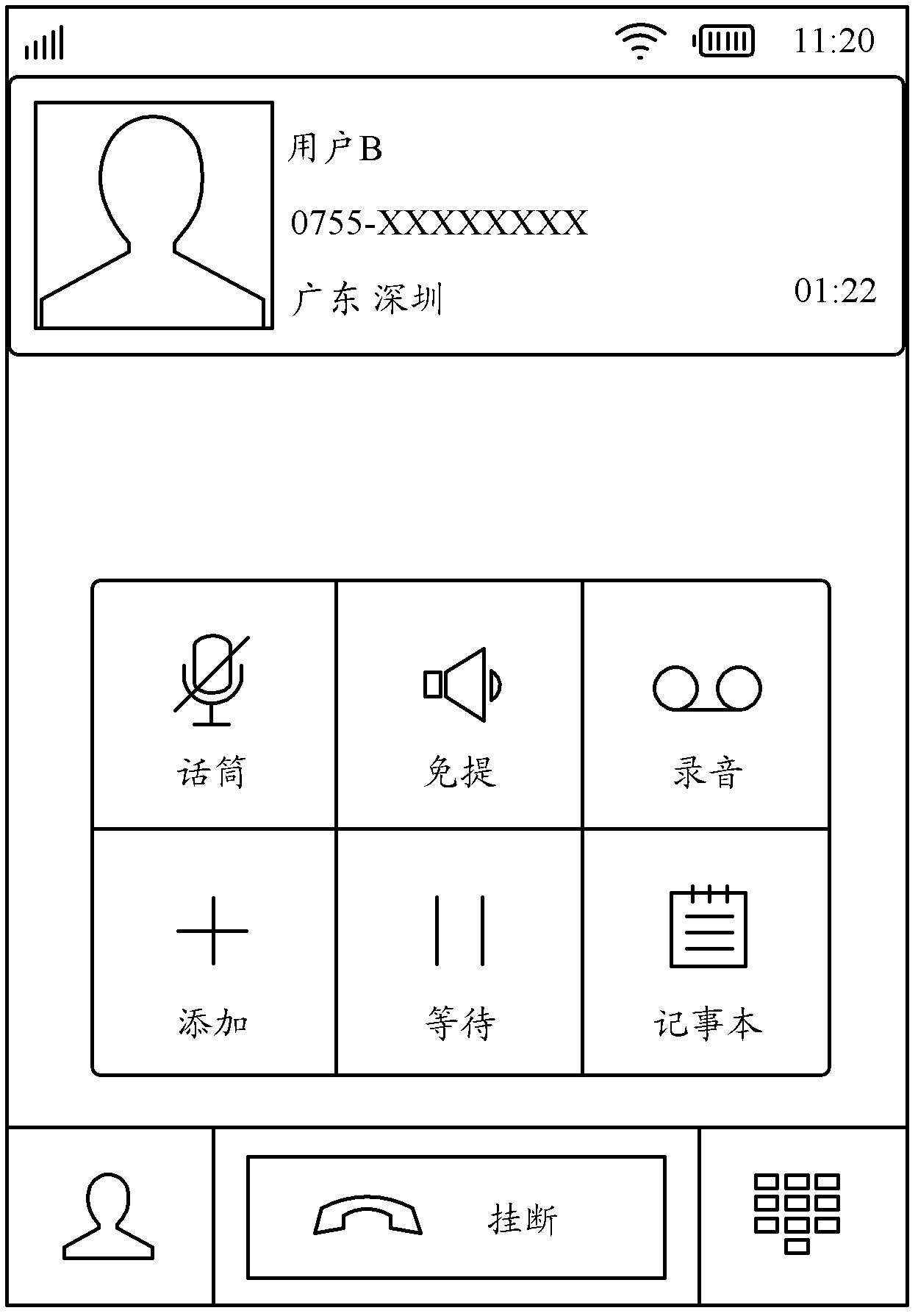 Method and device for calling business application during call