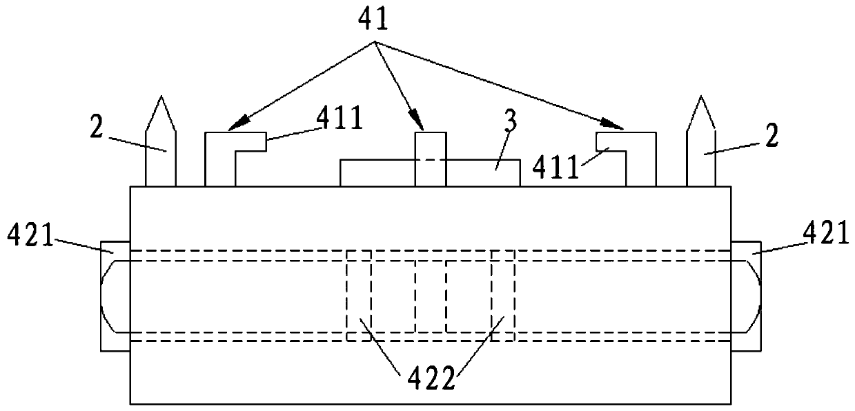 Exposed load support system for spacecraft