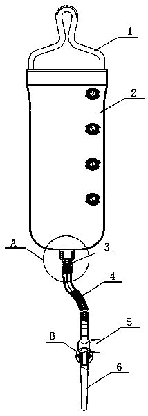 Folding easy-to-clean enema bag and assembly method thereof