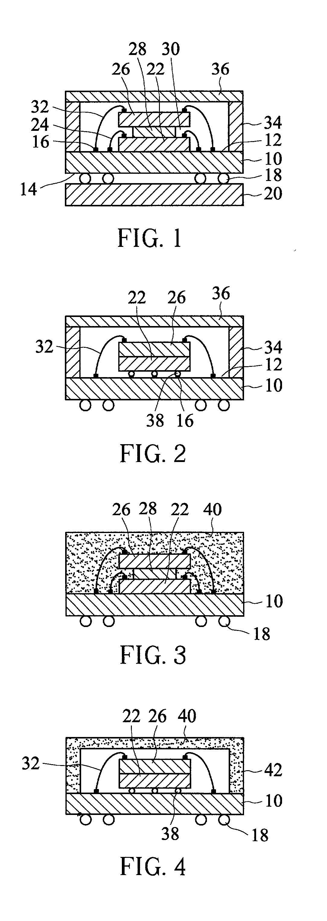 Stacked package structure of image sensor