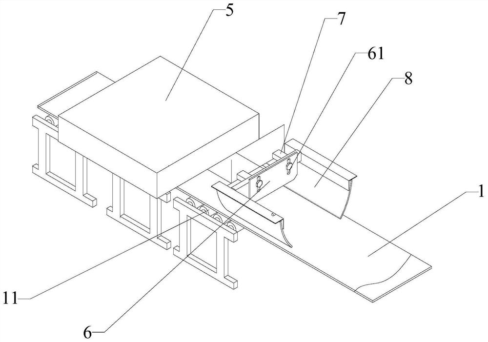 Float glass batching device and batching method thereof