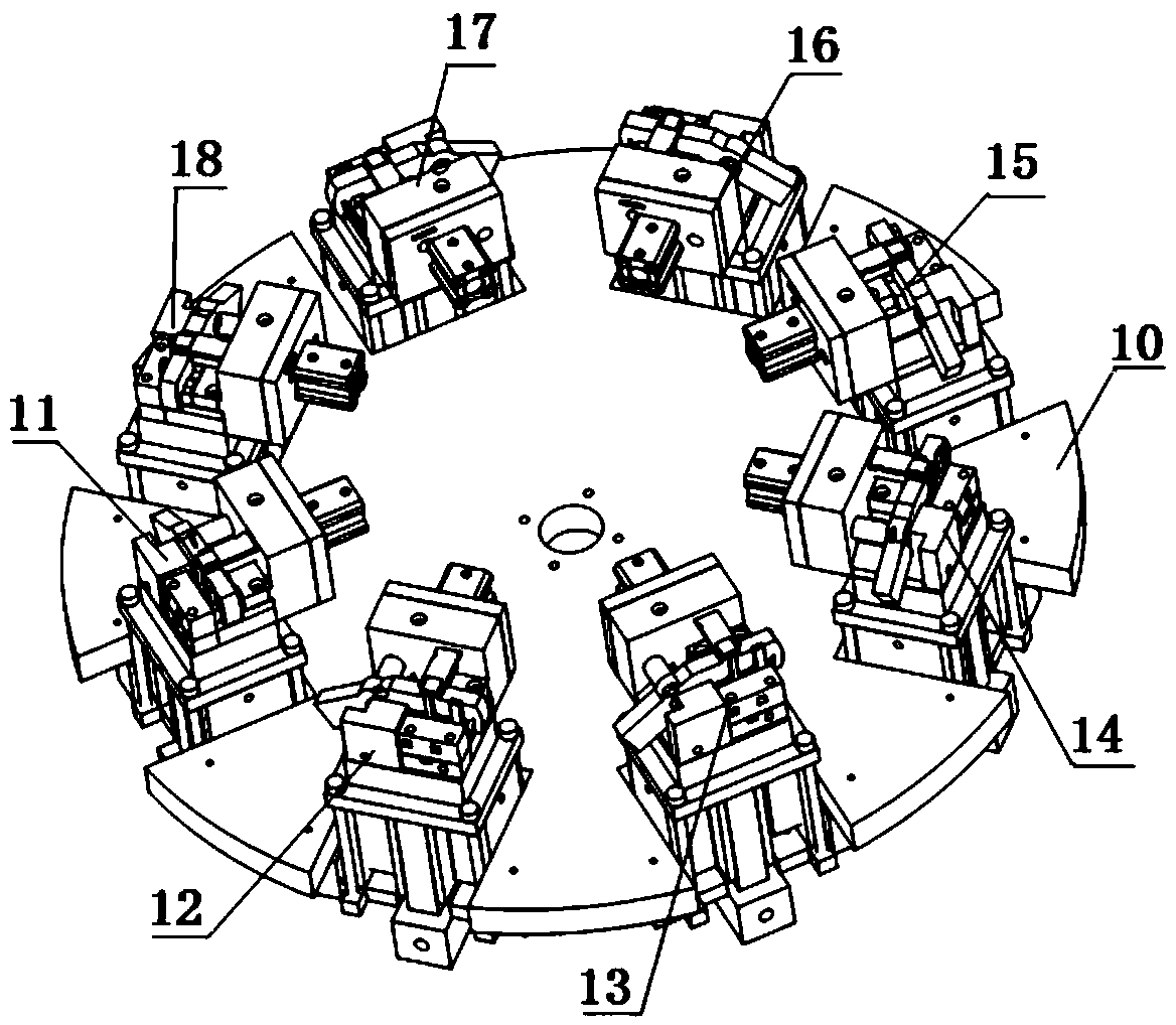 Full-automatic welding system for contact knife of frame circuit breaker