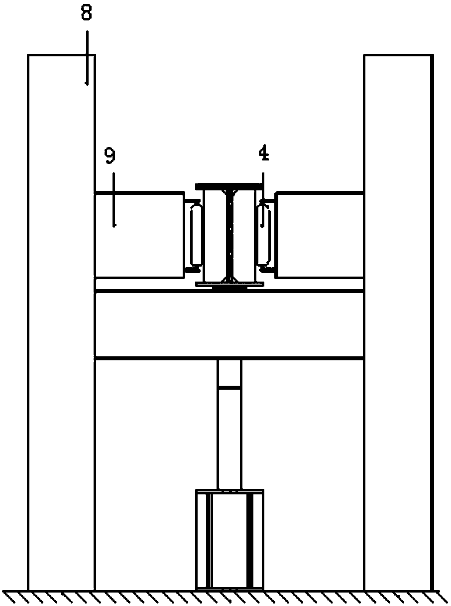 Structure test system with tension-compression bending shear force applying function