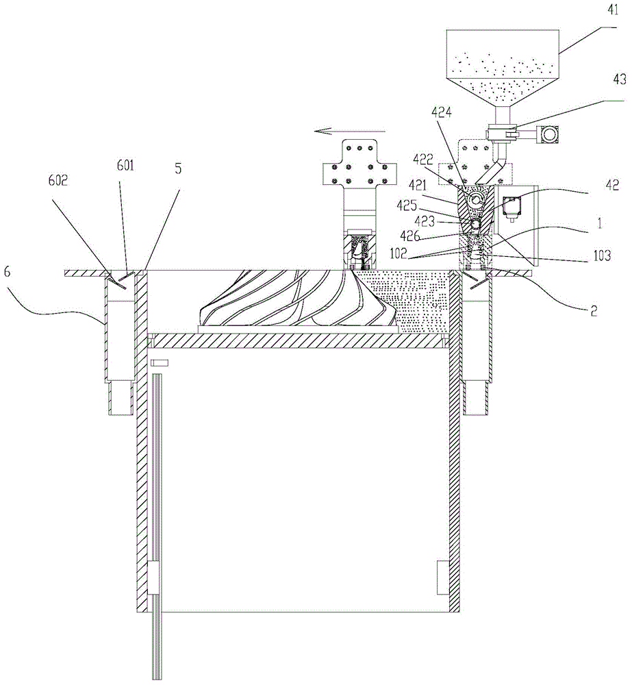 Reciprocating powder laying device for selective laser melting