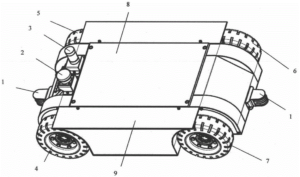 Skid type AGV (automatic guided vehicle)