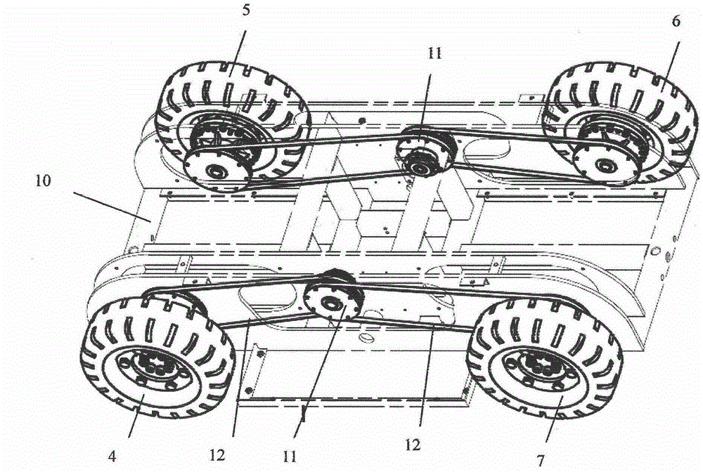 Skid type AGV (automatic guided vehicle)