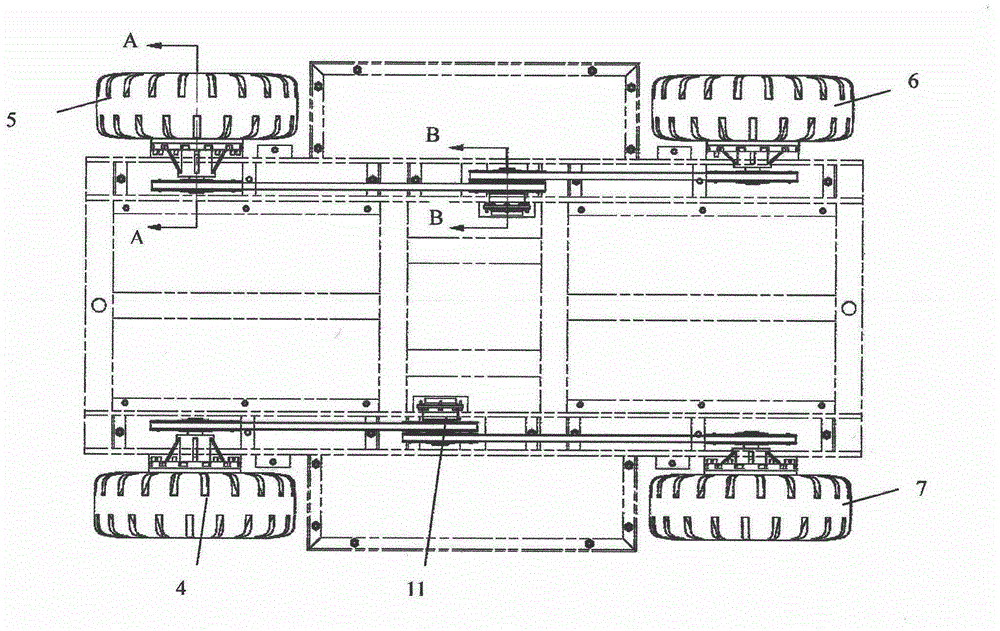 Skid type AGV (automatic guided vehicle)