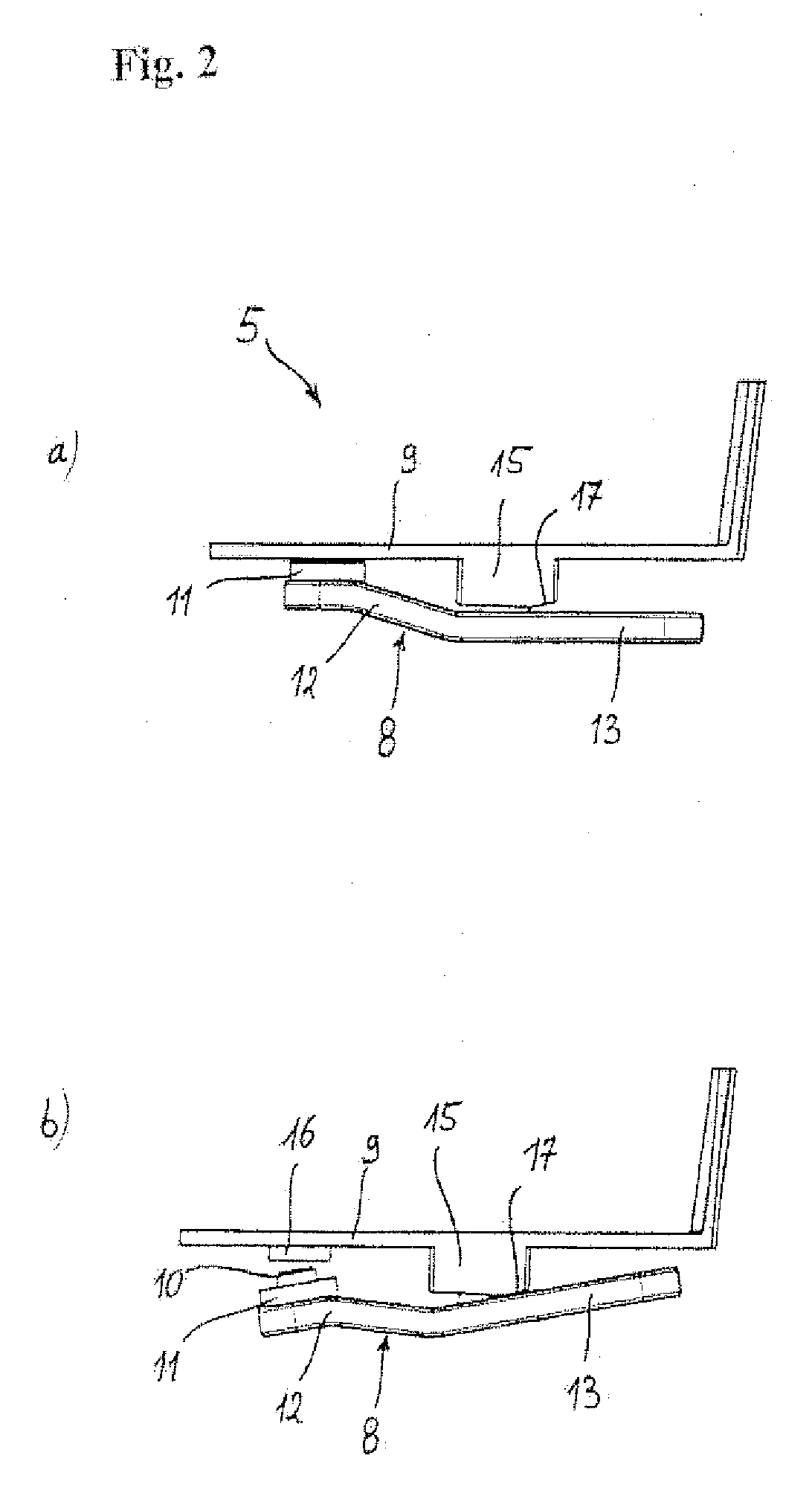 Fluid reservoir for a paint spray gun