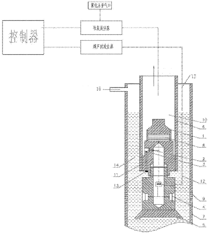 Underground ultrasonic yield-increasing pumping device for coalseam gas