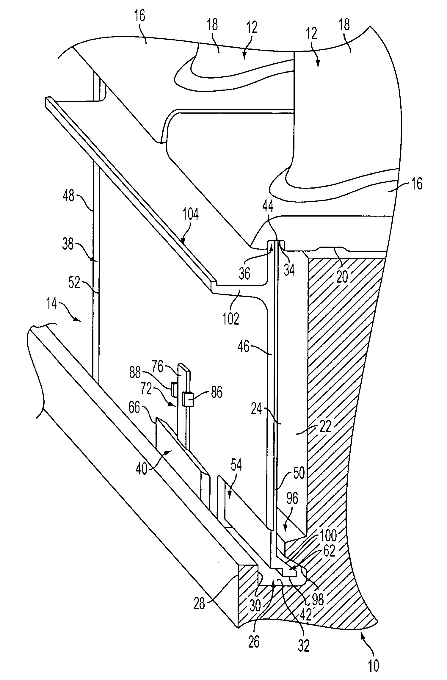 Turbine seal plate locking system