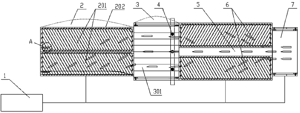 Automatic arranging device for mixed packages