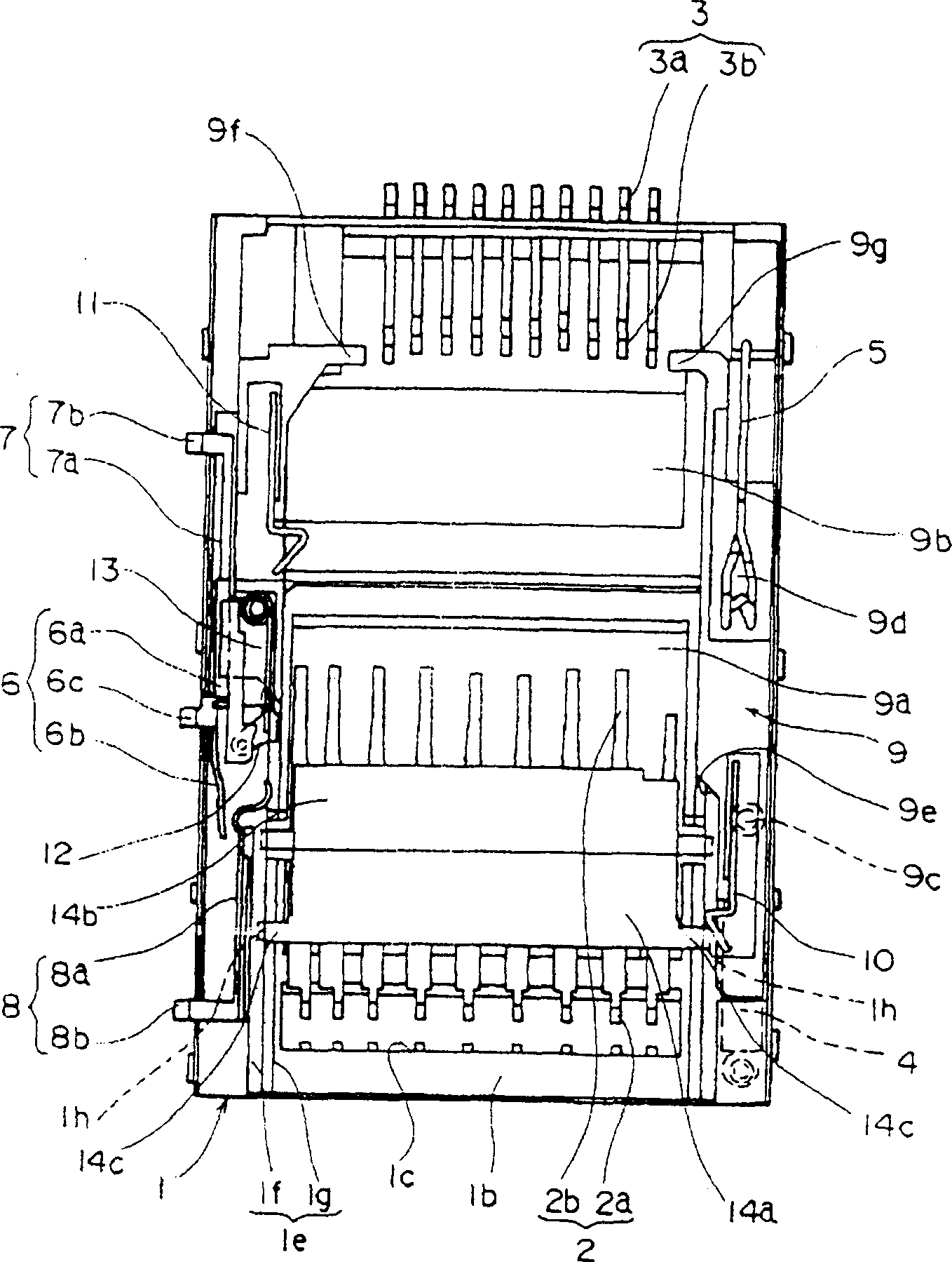 Connector for cards