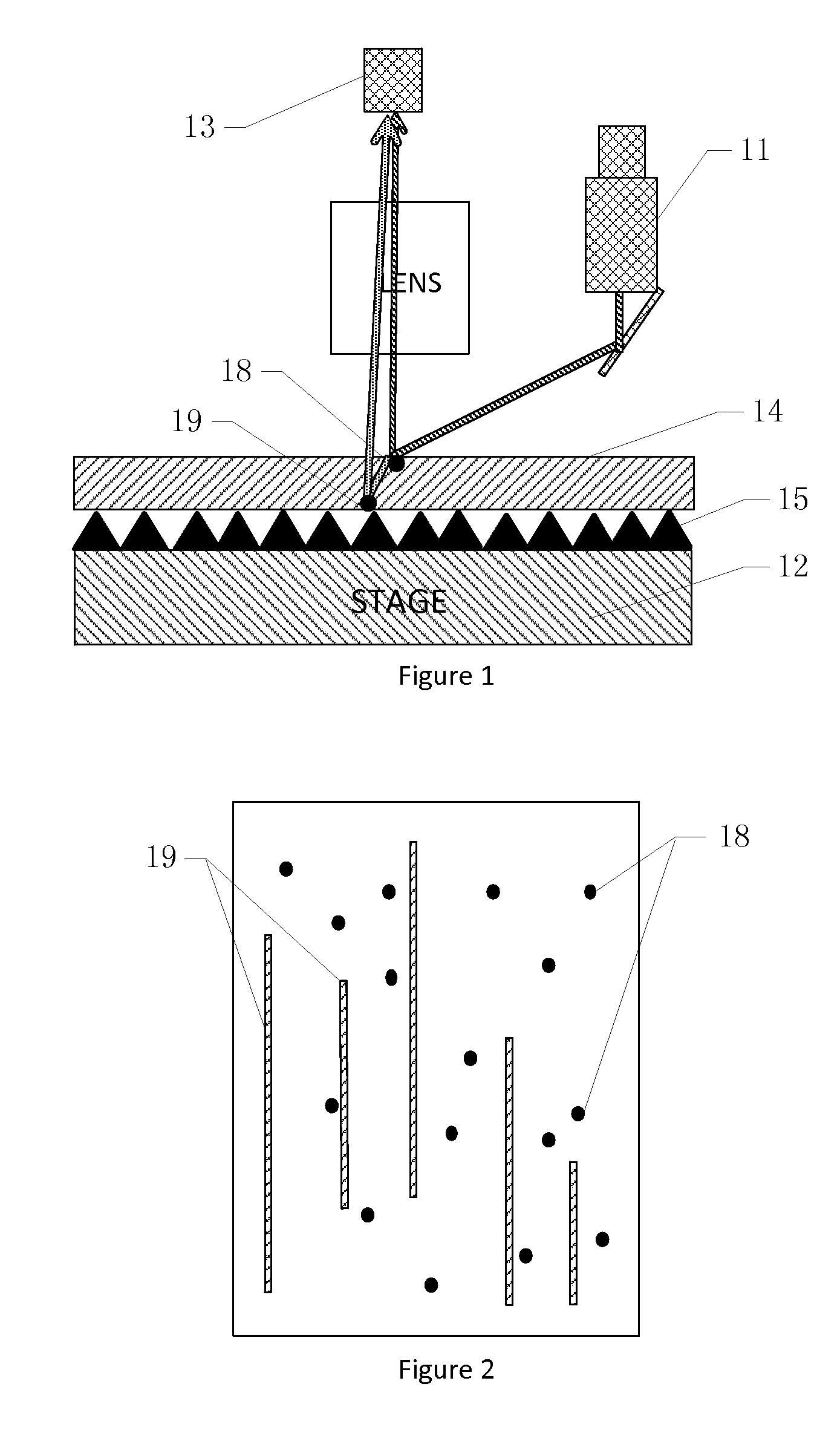 Inspecting device for detecting appearance of debris on a surface of a glass substrate, inspecting apparatus and method for conducting inspection