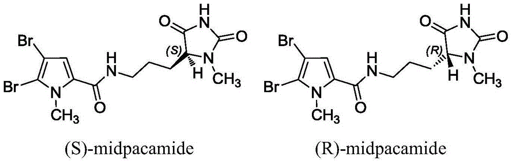 Synthetic method for chiral marine natural product with high optical activity