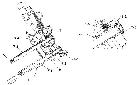 Truck-mounted self-loading and self-unloading forklift with weighing function