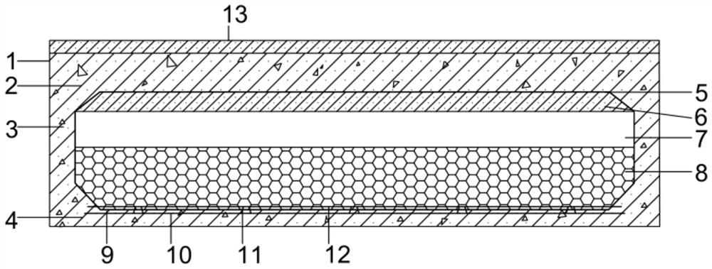 Composite recycled concrete roof panel and preparation method