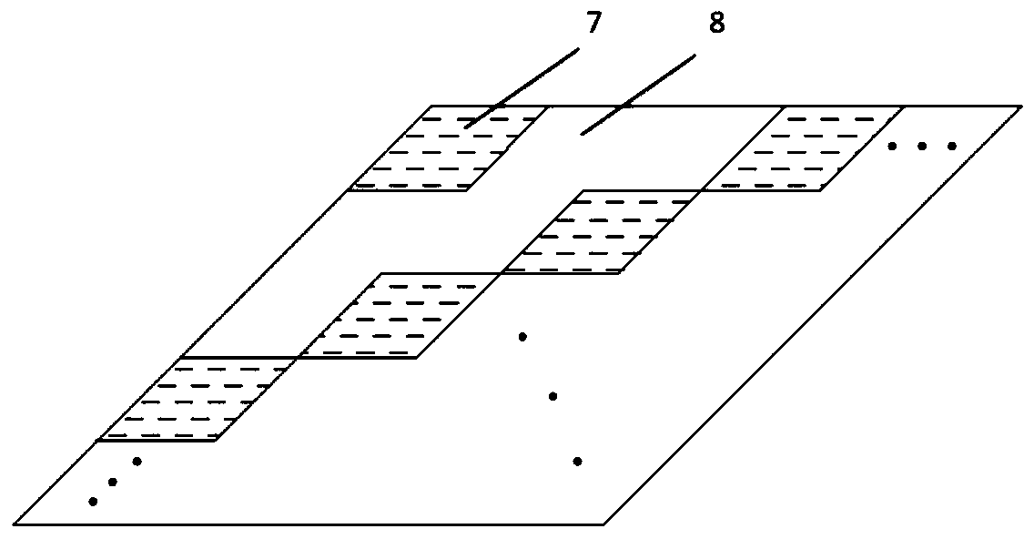 Patterned color conversion array Micro LED as well as preparation method and application thereof