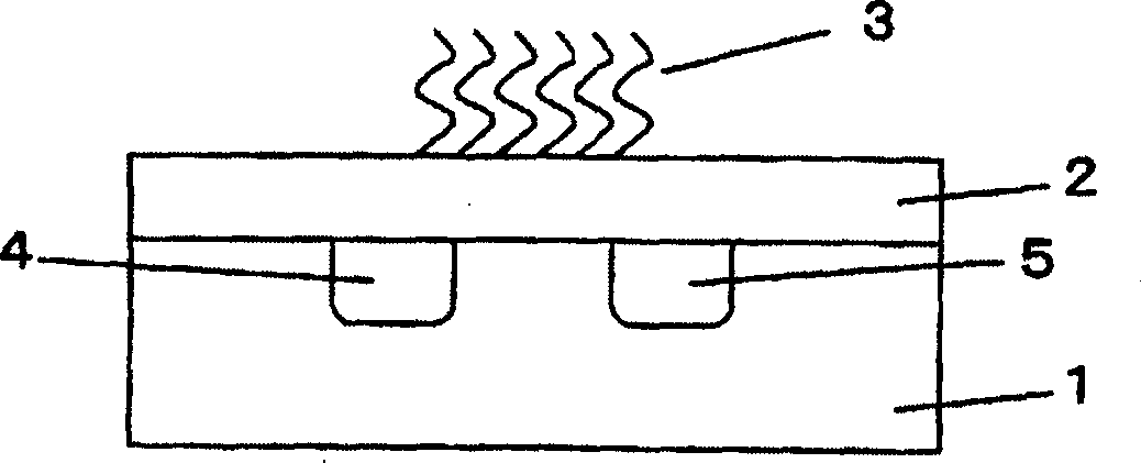 Potentionmetric DNA microarray, Process for producing same and method of analyzig nucleuic acid