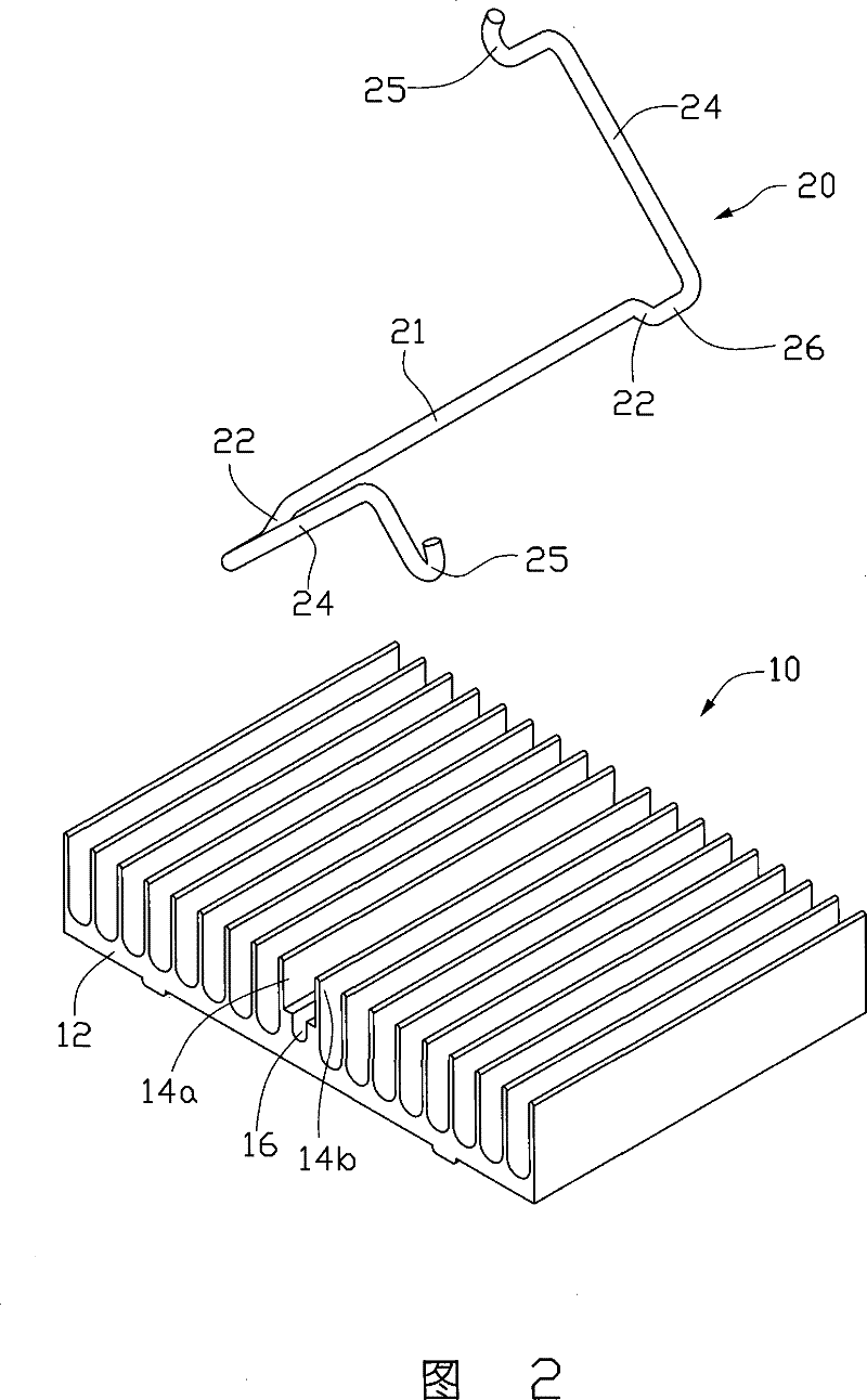 Fastener and heat radiating device assembly using the same