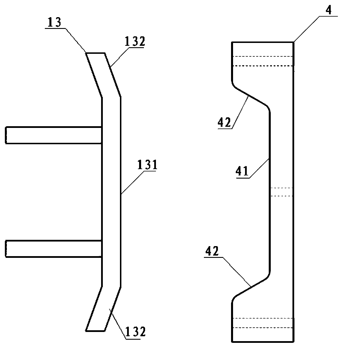 Automatic paper scrap-pressing device for combined fireworks