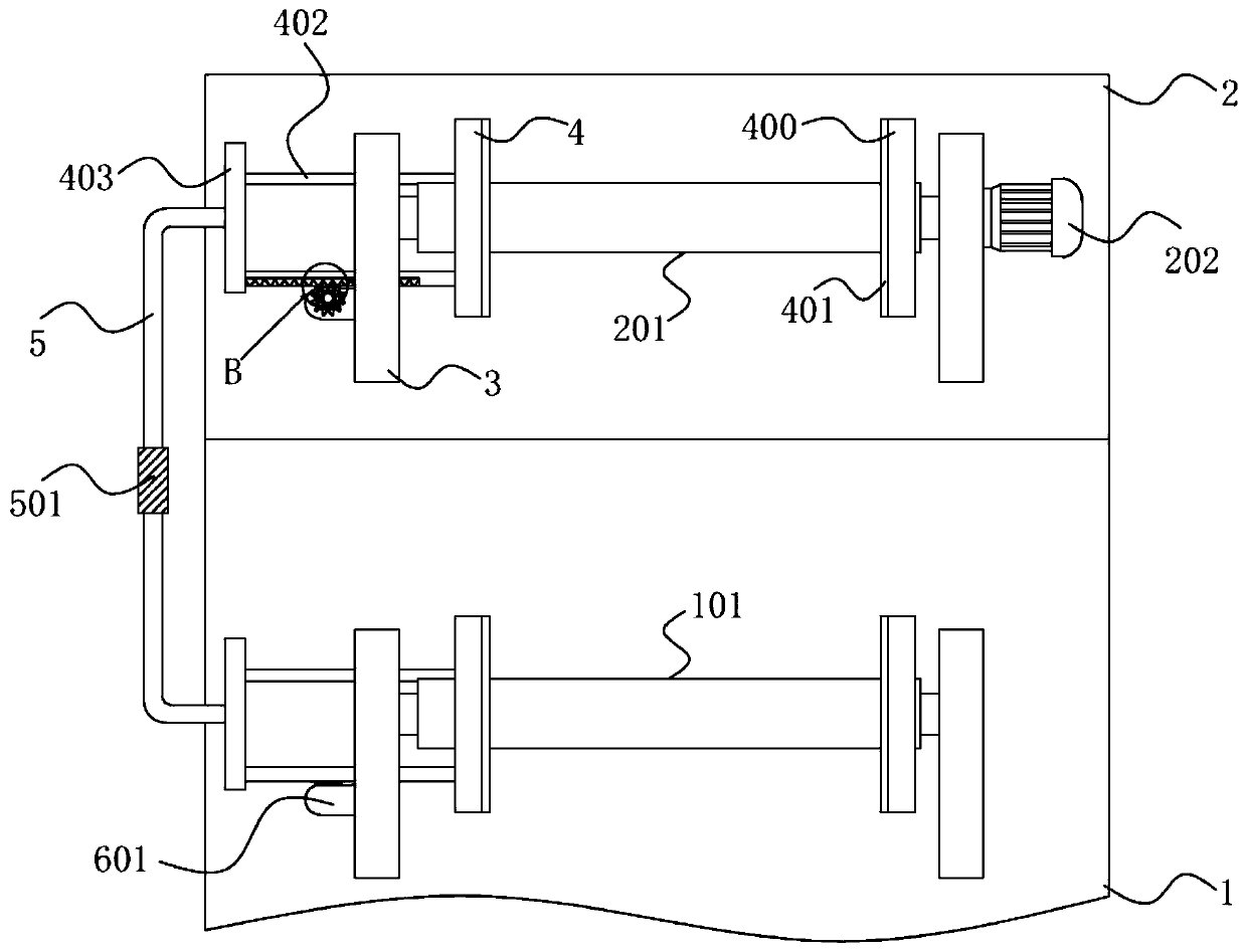 Cloth unwinding device