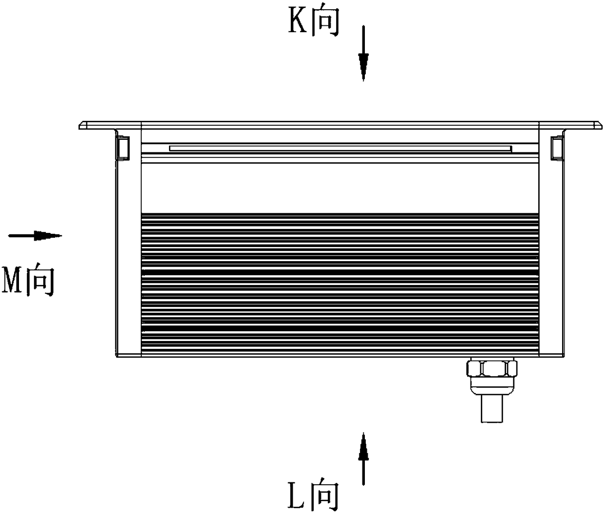 Three-face light projection LED embedded sill lamp