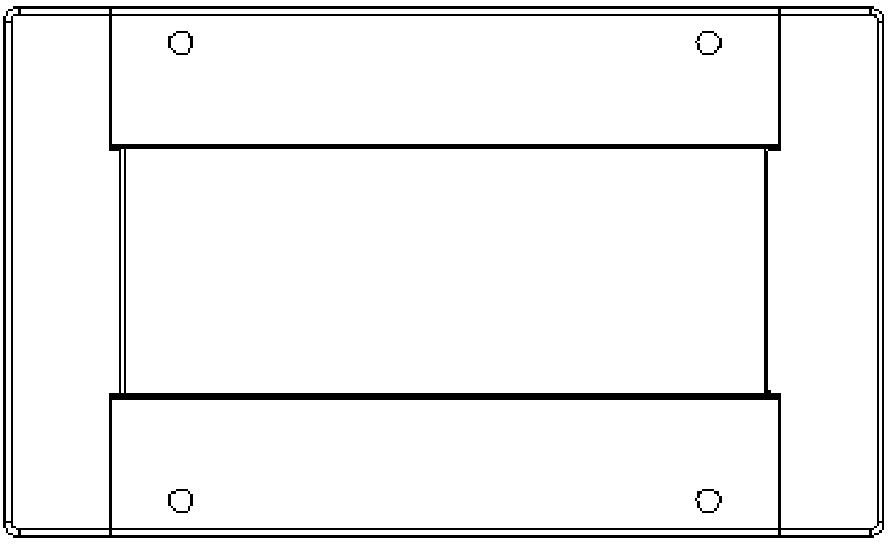 Three-face light projection LED embedded sill lamp