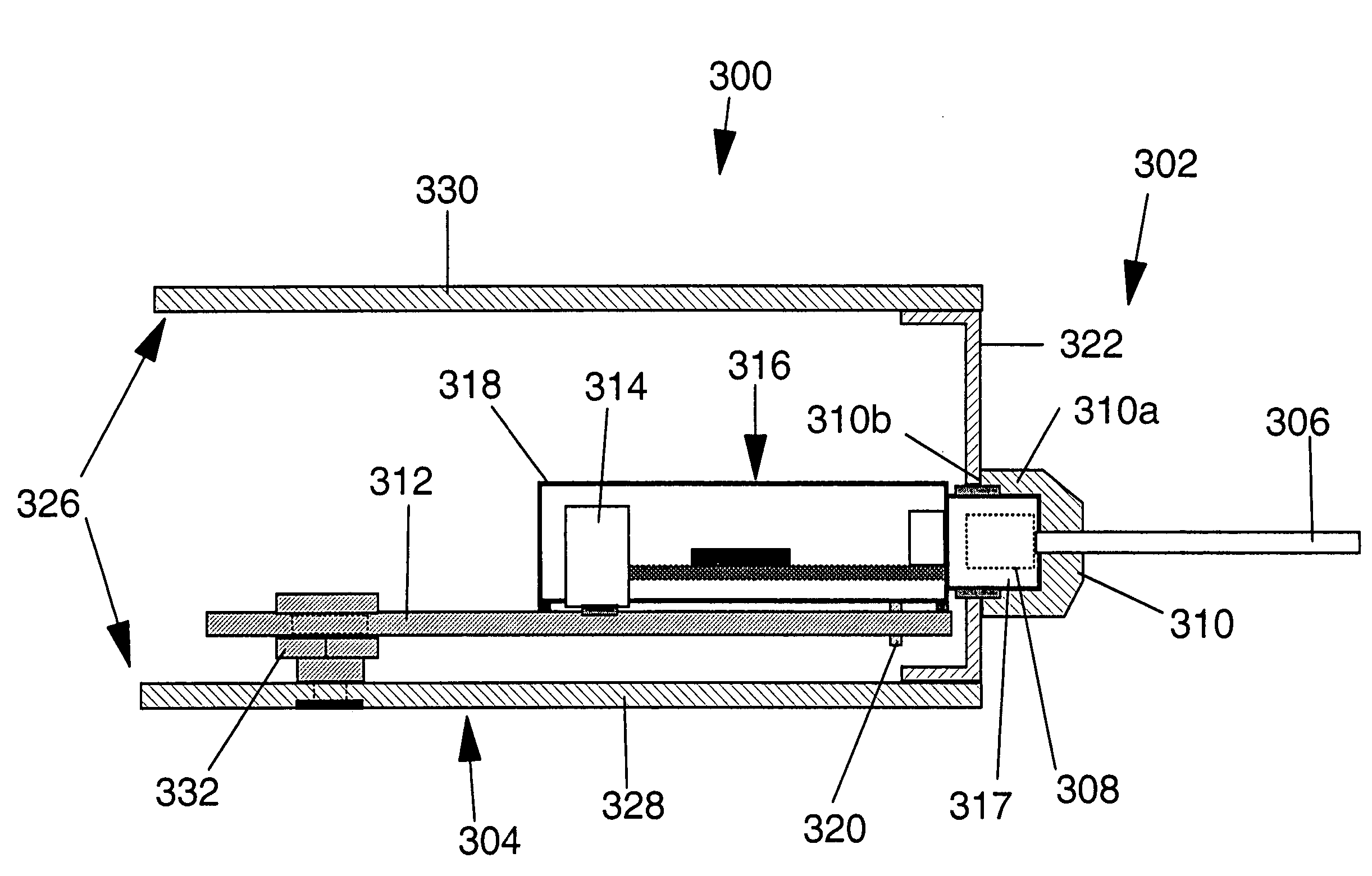 Connector assembly with integrated electromagnetic shield