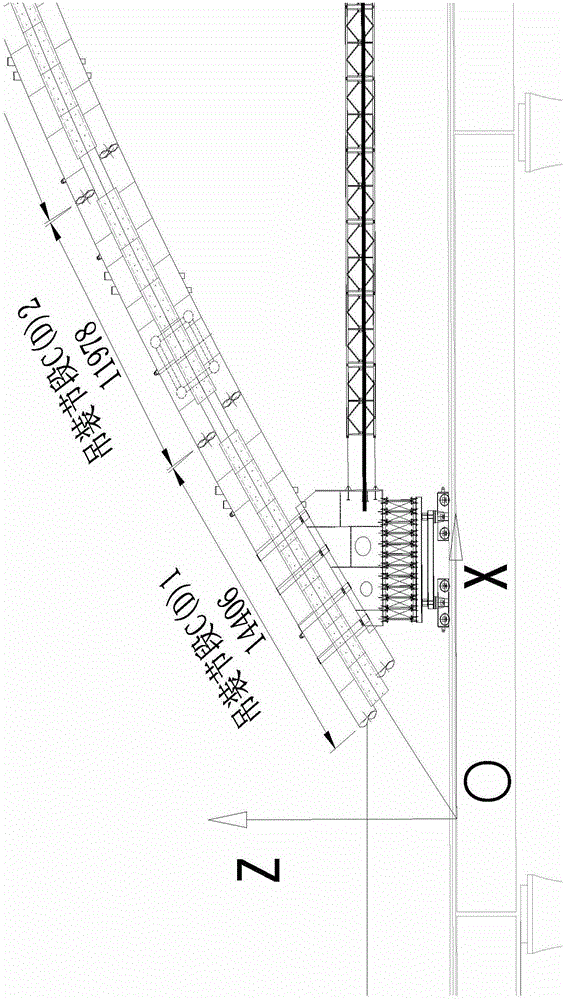 Intelligent measurement construction method for positioning long arch ribs of railway