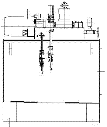 Wheel blocking hydraulic station of rotary kiln