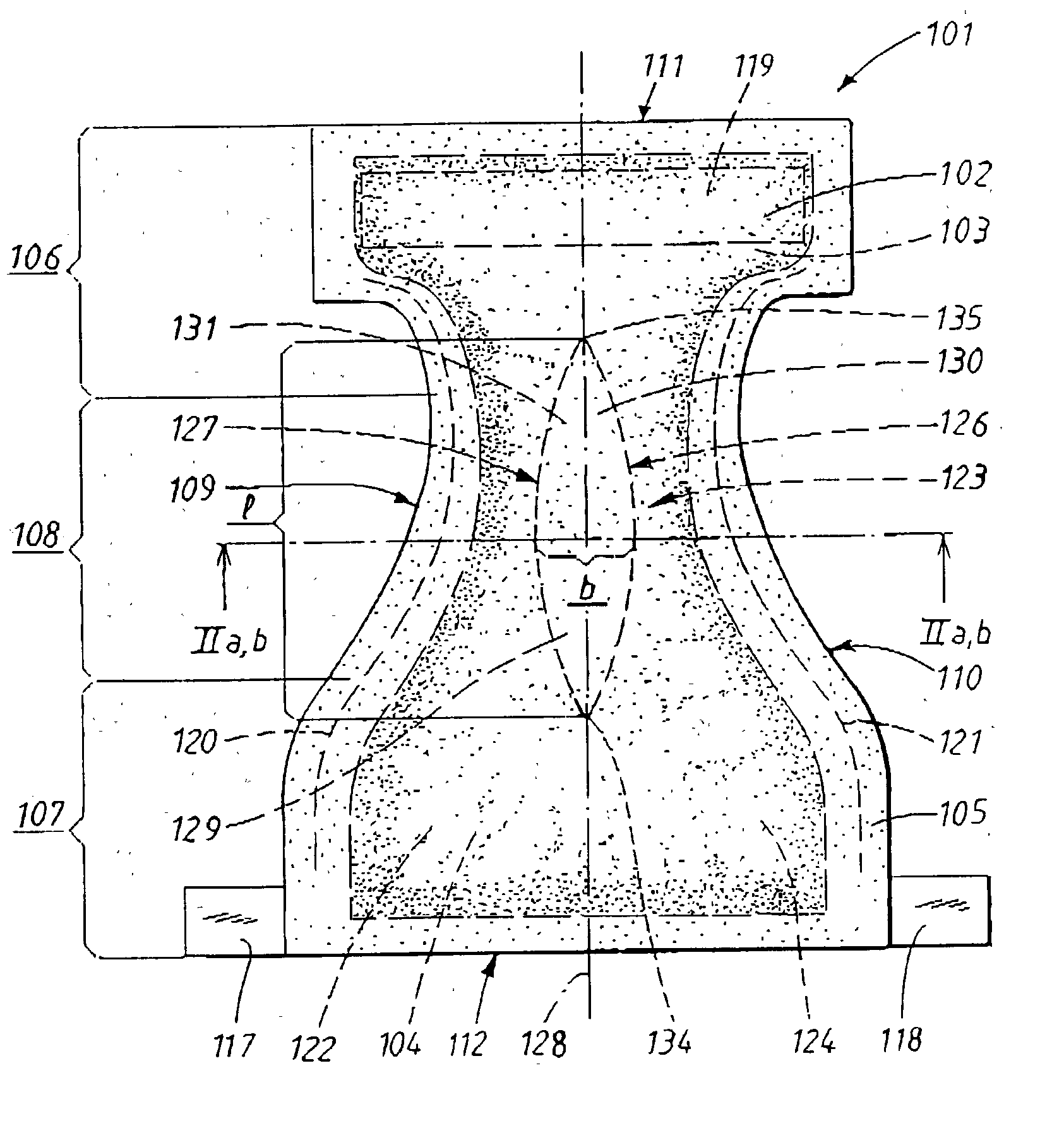 Absorbent article having improved fit and enhanced absorption capacity