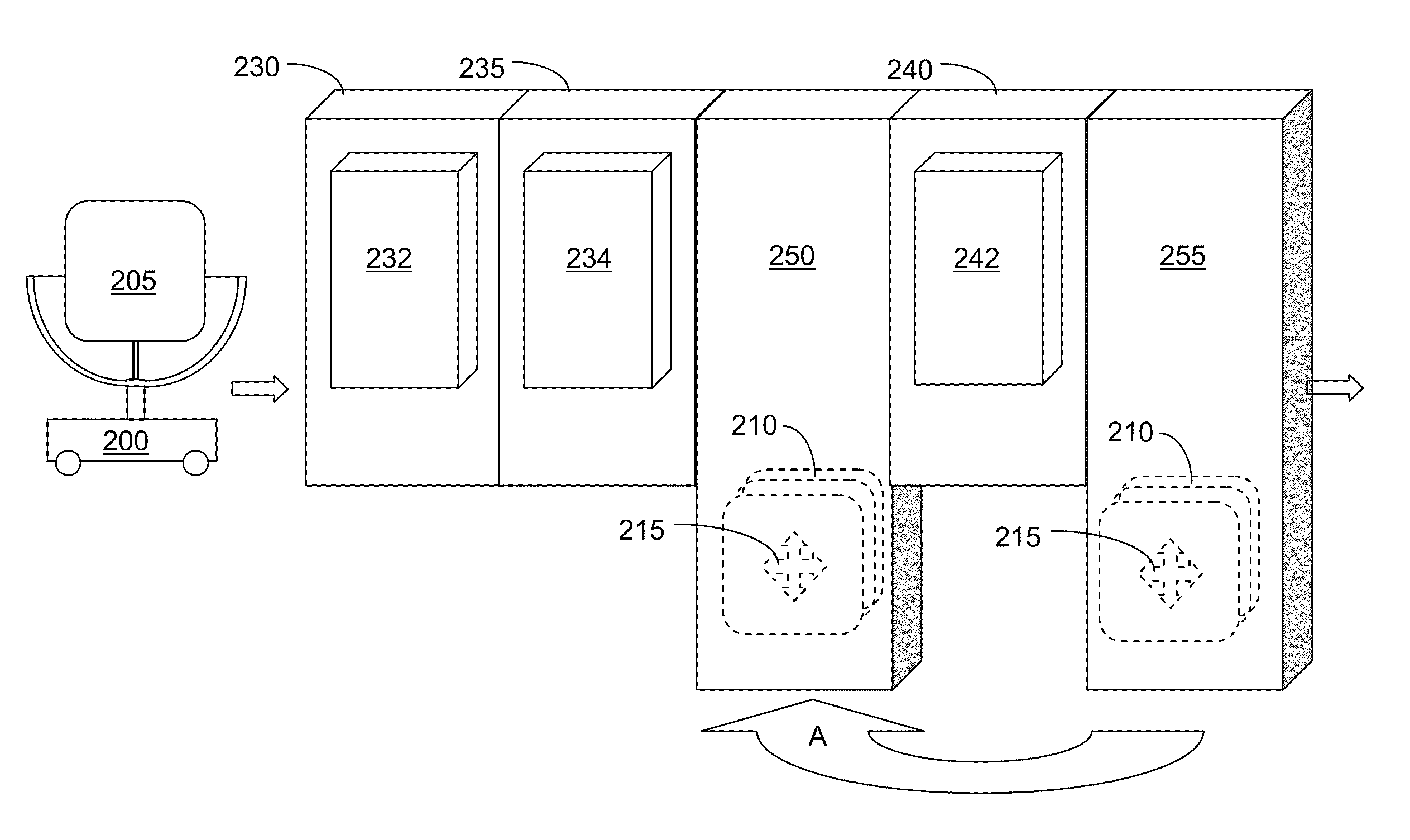 System and method for processing substrates with detachable mask