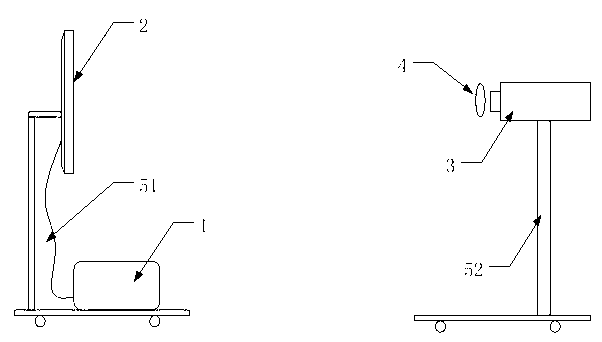 Stereo television image crosstalk testing device and testing method