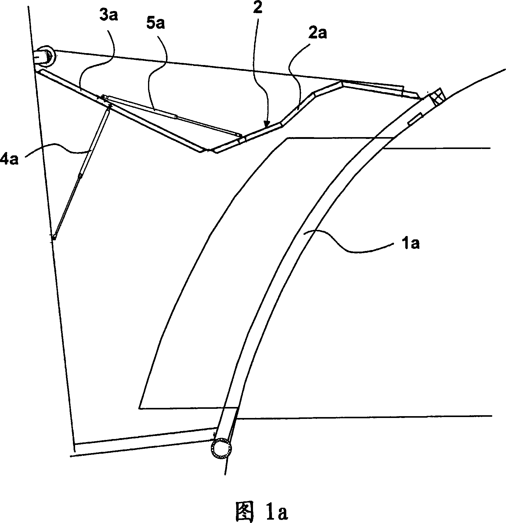 Aircraft boarding bridge or aircraft boarding stairs