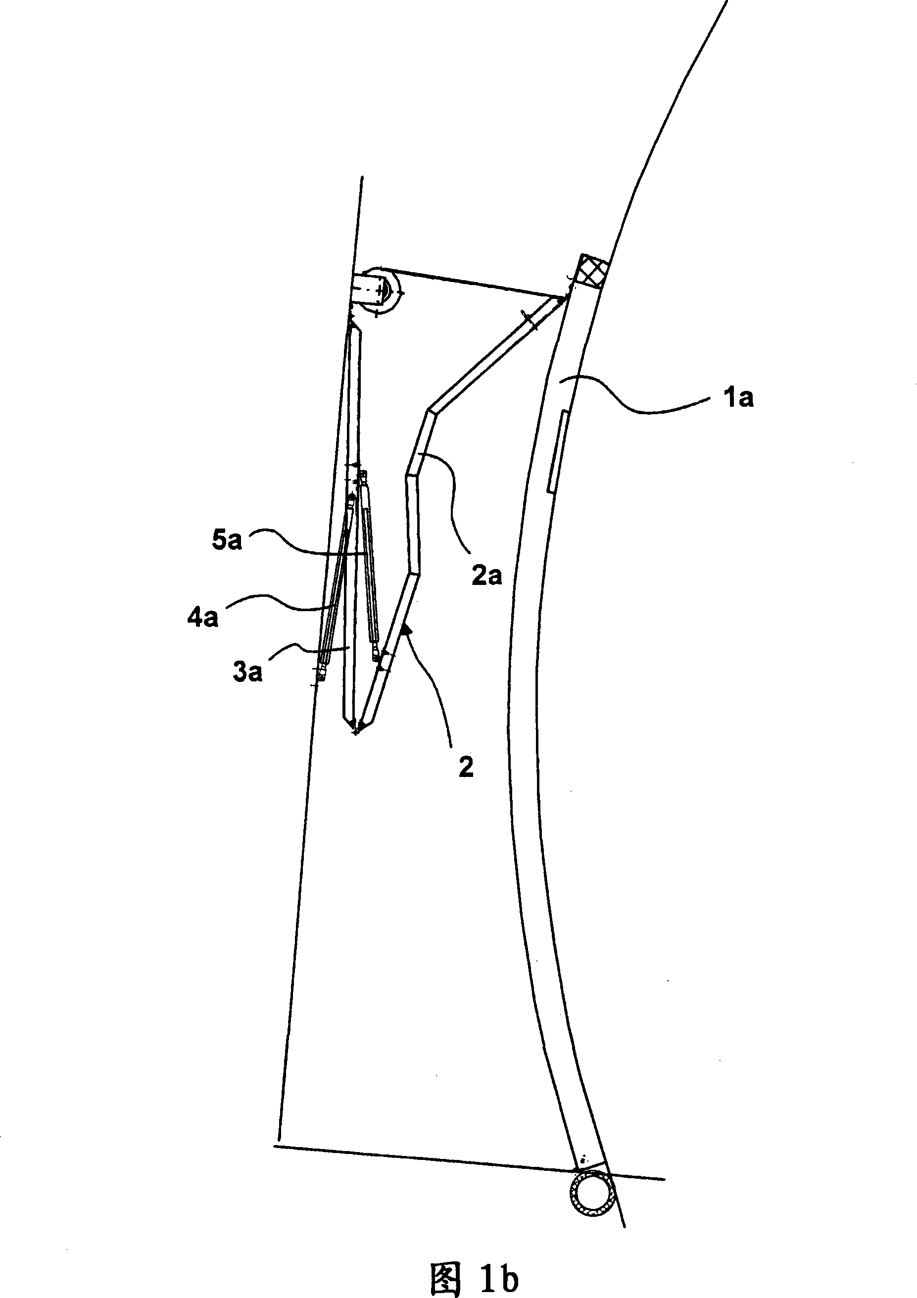 Aircraft boarding bridge or aircraft boarding stairs