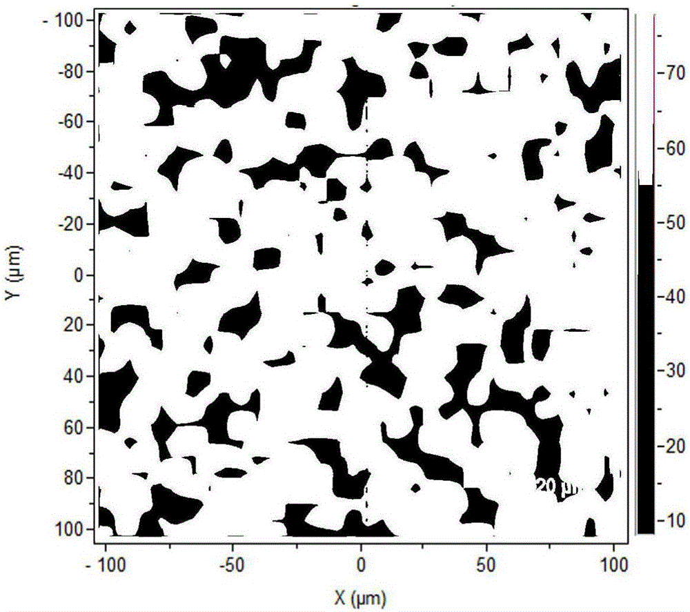 Method for large-area representation of graphite/silicon/amorphous carbon composite structure silicon-carbon cathode powder body