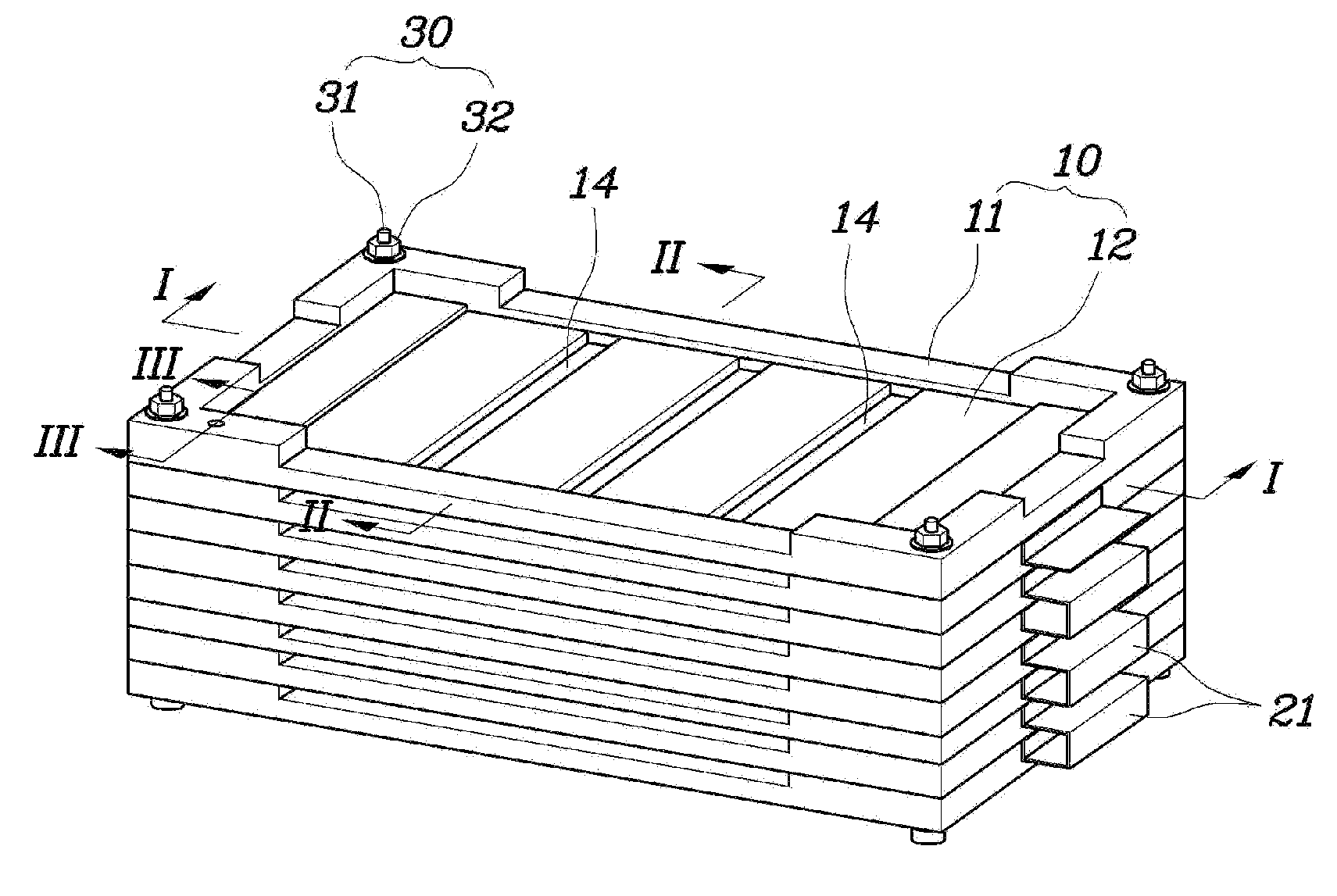 Battery module for high voltage battery pack