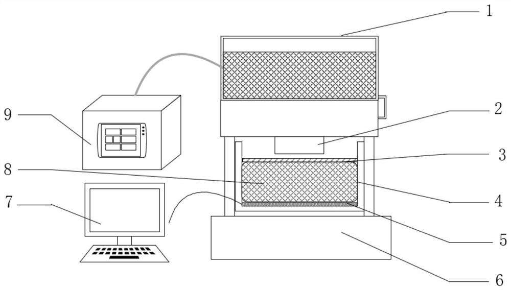 Hydraulic calibration device and calibration method for flexible force sensor array