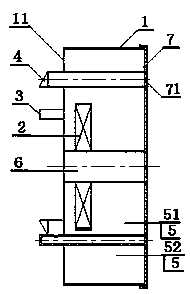 Smoke classifying and inner circulating type low-NOx and high-calorific-value fuel gas combustion device